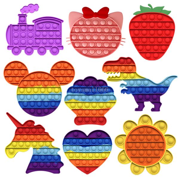 

decompression toys push bubble sensory fidget toys autism squishy stress reliever kids desk fun toys