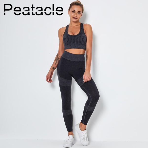 

yoga outfits peatacle bra leggings set running fitness 2 piece sport suit exercise clothing for women gym outfit active wear, White;red