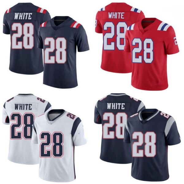 

new england patriots men #28 james white women youth limited inverted legend season jersey, Black