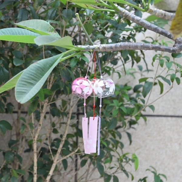 

decorative objects & figurines creative japanese handmade glass painting and wind chimes door decoration gift for girls valentine's day