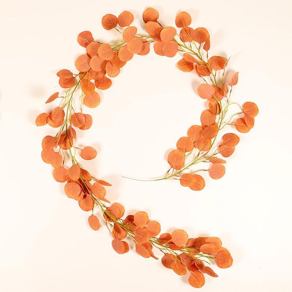 

artificial eucalyptus garland hanging rattan home wedding greenery party decor
