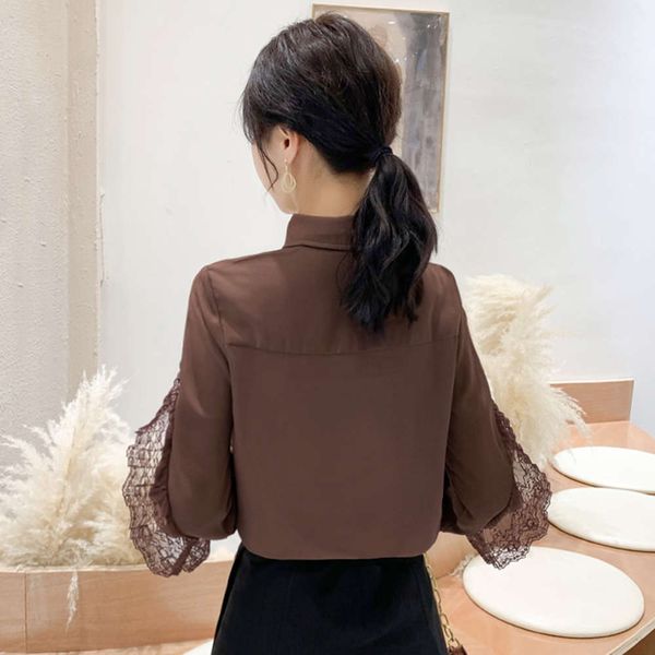 

luxury dress early chiffon shirt women's spring 2021, White