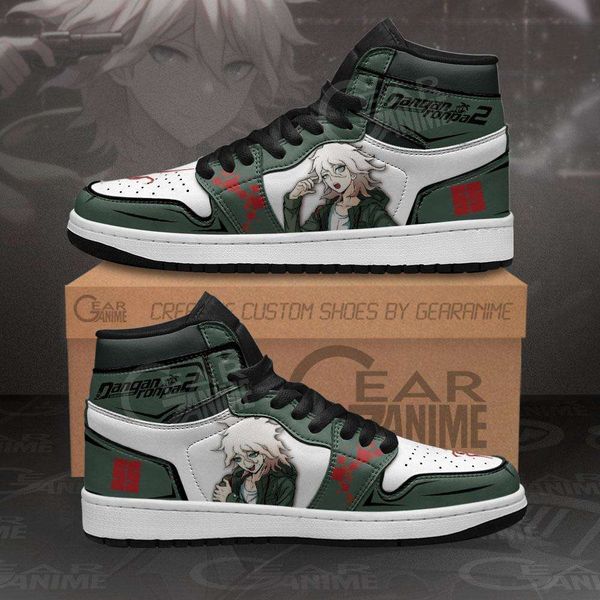 

nagito komaeda sneakers danganronpa custom anime shoes