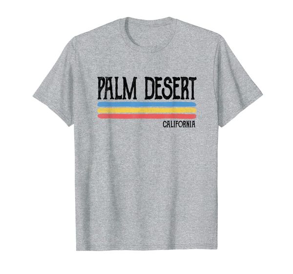 

vintage palm desert california ca souvenir gift t-shirt, White;black