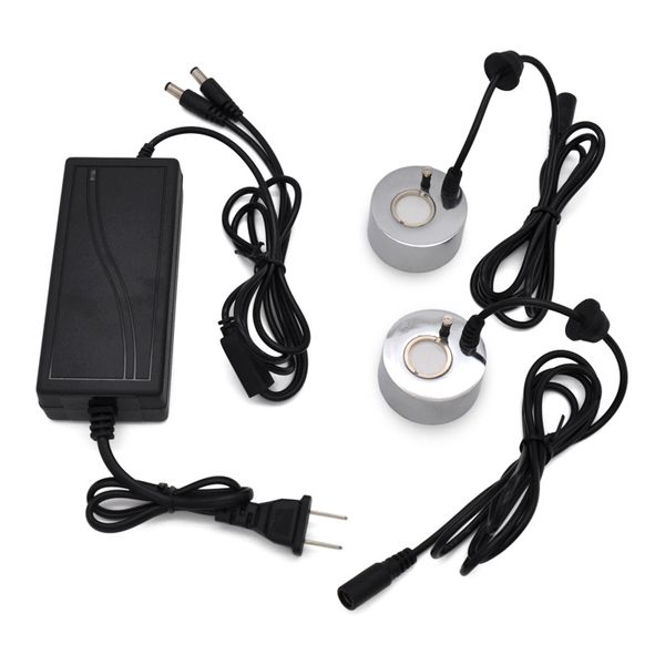 

mist maker fogger ultrasonic humidifier 2pcs atomizing heads water fountain pond fog atomizer air humidifier us plug