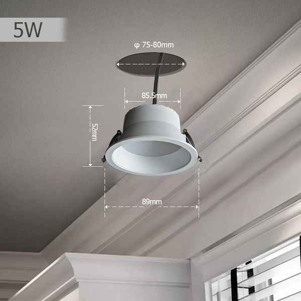 

downlights [easeking] led recessed ceiling lights dimmable 5w 9w 24w ac220v spot lamps for bathroom bedroom indoor lightings