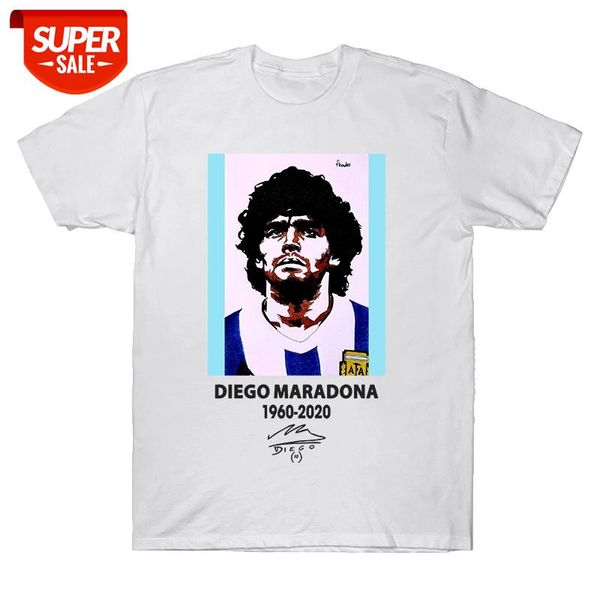 

genius football legend diego maradona t shirt cherish the memory of maradona 100% cotton casual tees for soccer fans gift #3z3e, White;black