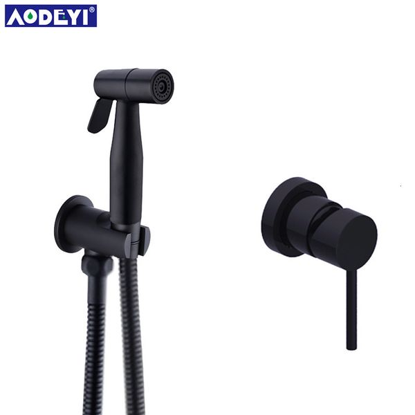 

other faucets, showers & accs black bidet toilet handheld spray brass colde faucet shattaf shower sprayer hold hose o8zu