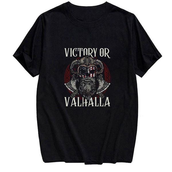 

men's t-shirts viking warrior cotton t-shirt fashion summer funny short sleeve harajuku style casual hip hop clothes drop, White;black