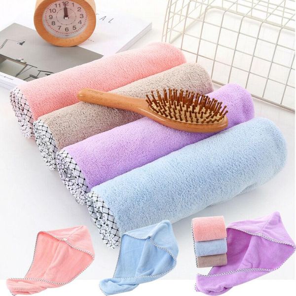 

shower caps magic hair quick drying towel solid hat twist bath cap head wrap microfibre dry turban for pool