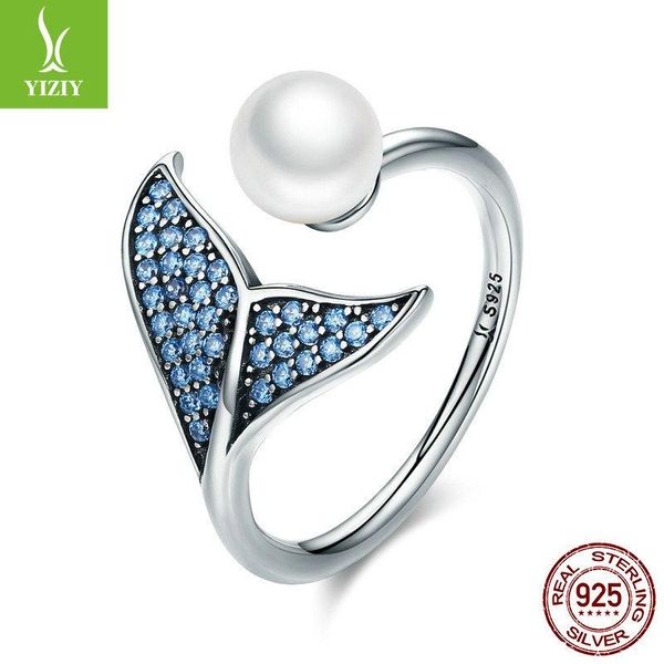 

cluster rings pure silver s925 european and american fashion ball ring opening adjustable lovely lady, Golden;silver