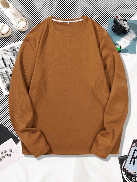 

men solid textured tee v5i1#, White;black