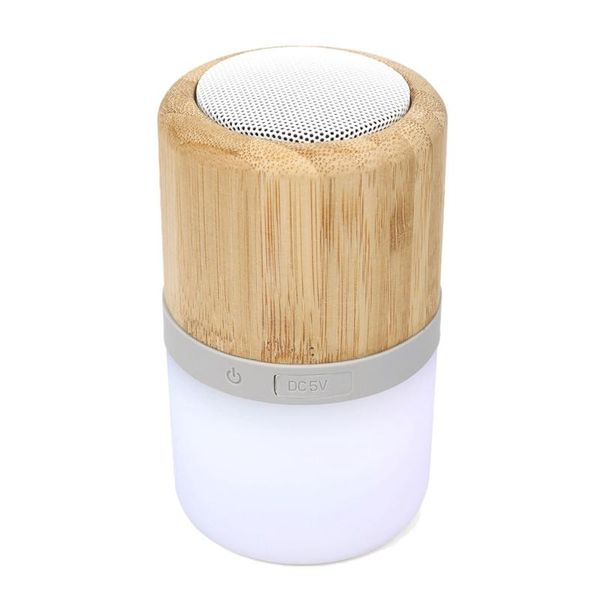 

night light bluetooth speaker creative wood bamboo a10 wireless portable speakers
