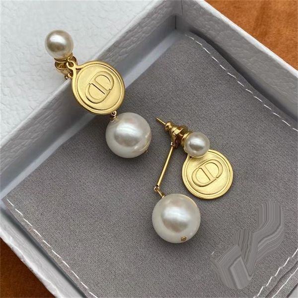 

87% off wholesale shop new round brand pearl earrings simple female, Golden