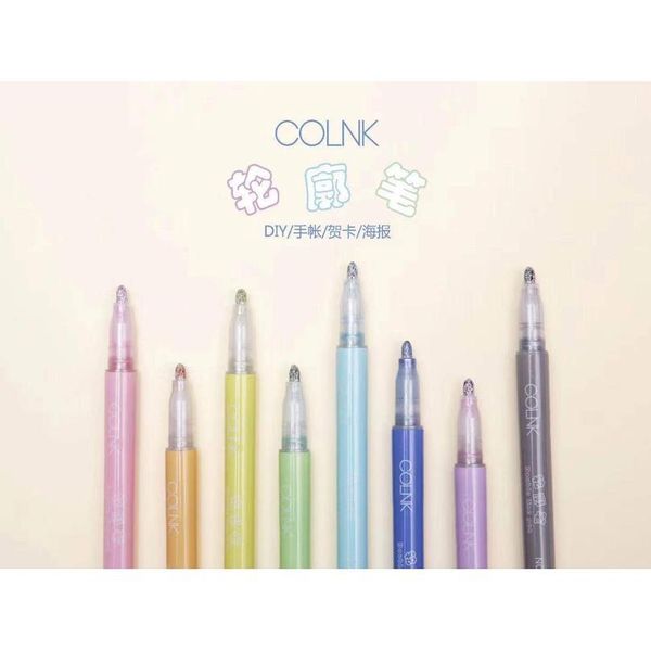 

double line fluorescent color markers pen poublen 8pcs candy color highlighter art markers for kids painting stationery qyltnt