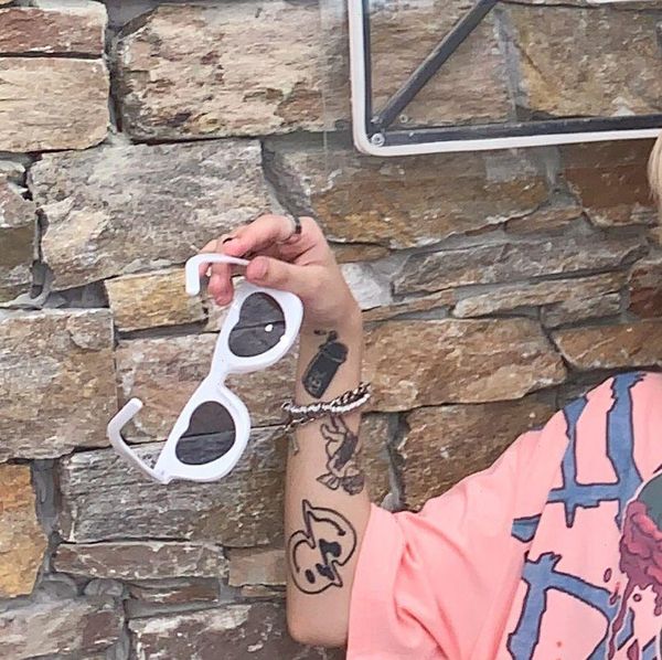 

men women ulzzang t shirt summer korean style tshirt gothic pastel goth graphic tee harajuku punk grunge clothes hip hop, White