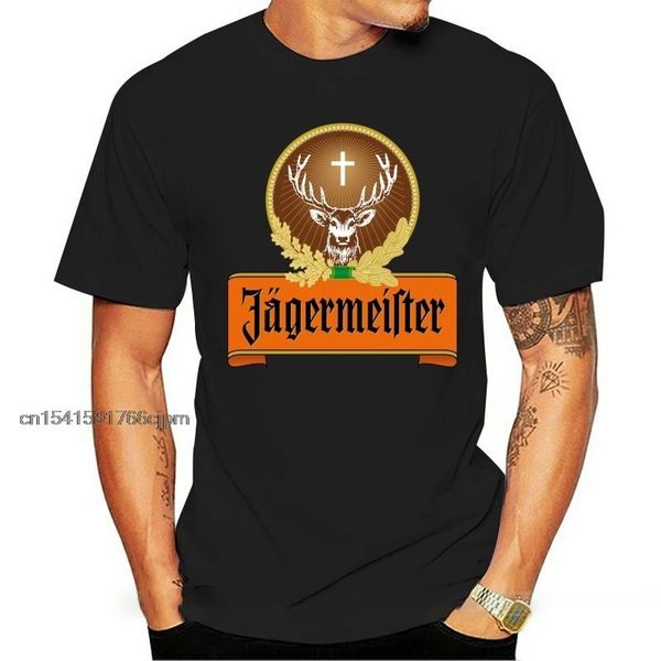 

men's t-shirts men t shirt tees jagermeister logo germany liquor cocktails jager classic clothing t-shirt, White;black