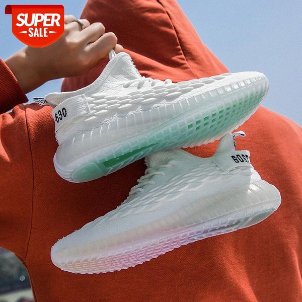 

men's shoes summer korean trend casual sports flying youth running #gr7g