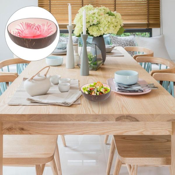 

1pc coconut shell bowl key container coconut shell storage bowl for home