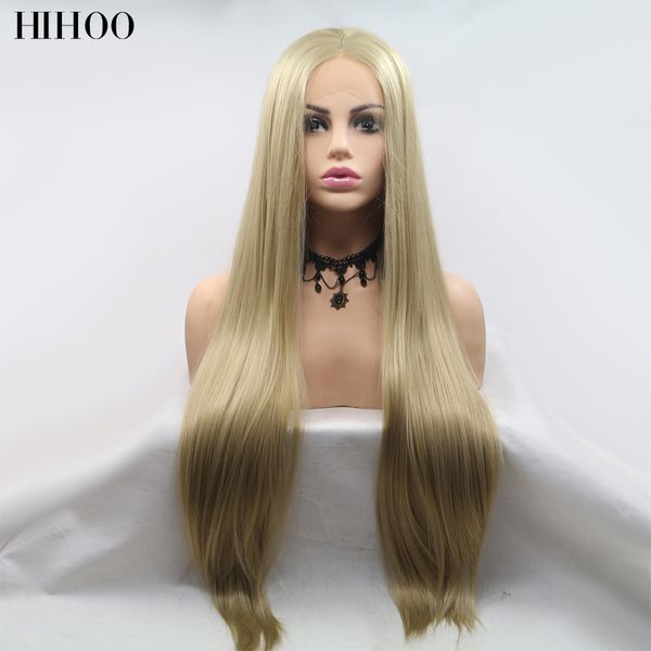 

long hair straight wig synthetic lace front wigs for black and white natural glueless cosplay heat resistant wig 30inches