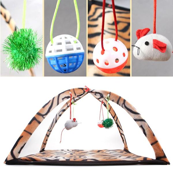 

cat beds & furniture portable pet toys funny tent mobile activity pets play bed mat blanket house detachable kitten tents