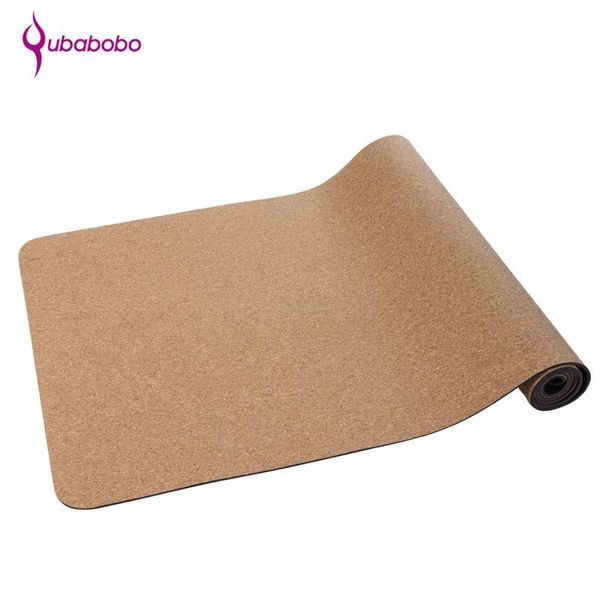 

[qubabobo]5mm cork+natural rubber yoga mat gymnastic dedicated cushion yoga meditatie pilates sport non-slip mat
