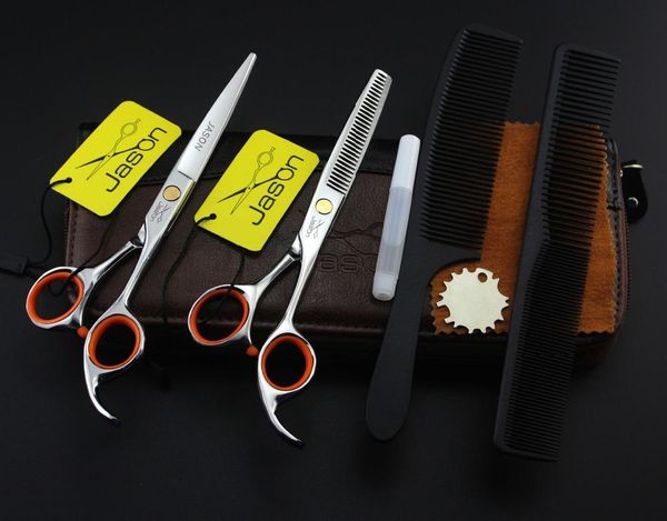 

hair scissors 341# hairdressing 6.0'' 17.5cm 4pcs suit brand jason japan 440c barbers cutting thinning shears
