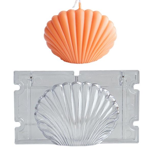 

craft tools shell shape candle mould heart-shaped plastic mold 3d crafts making supplies