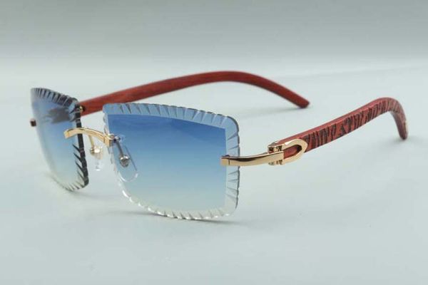 

2021 style selling direct sales high-quality cutting lens sunglasses 3524021, tiger wood temples glasses, size: 58-18-135 mm, White;black