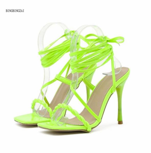 

2021 new net celebrity ladies sandals women's single shoes 12cm stiletto heels size 4- 11 bbzai, Black