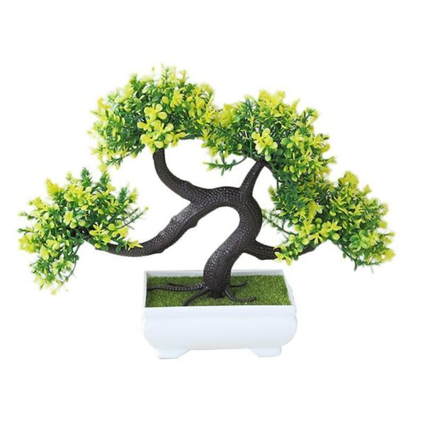 

artificial plastic planter tree bonsai plant home garden office decoration