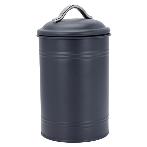 

storage bottles & jars 1pc iron jar coffee canister household tea leaf holder (black)