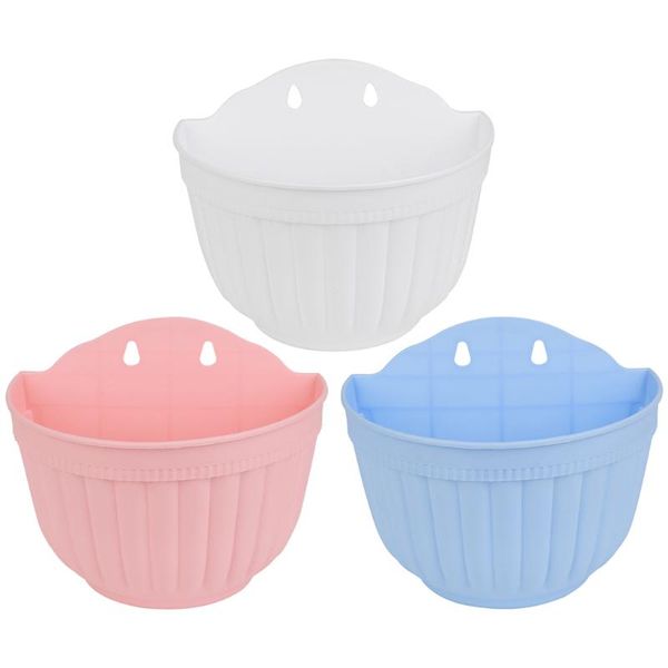 

other garden supplies creative self watering flower pot wall hanging resin planter with hook for and balcony