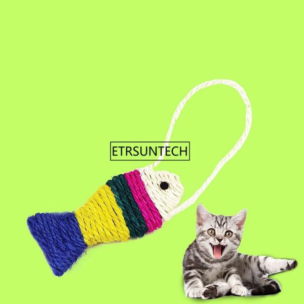 

cat toys 200pcs pet supplies commodity color sisal fish toy small plate selling