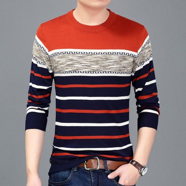 

men's sweaters t-shirt long sleeve wear round collar large size solid color middle-aged thin sweater spring and autumn bo, White;black