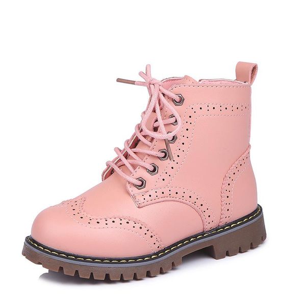 

boots autumn winter fashion girls shoes casual comfortable inner snow for kids children, Black;grey