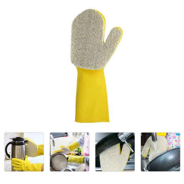 

disposable gloves 1pc durable dish washing glove kitchen cleaning tool bowl