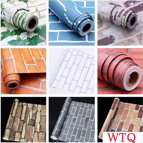 

wallpapers mattone modello vinile casa sfondi impermeabili autoadesivo papel de pared imitazione 3d wall stickermeter long room dec