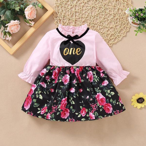 

girl's dresses baby dress autumn winter born clothes bowknot mesh princess for girls party infant long sleeve 0-1y 211, Red;yellow