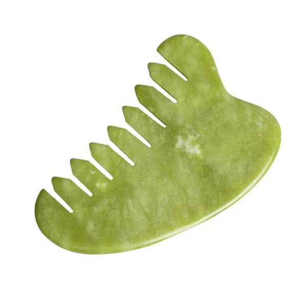 

hair brushes 1pc jade comb board scraping scalp, Silver