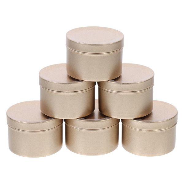 

gift wrap 6pcs aluminium screw-thread cosmetics boxes diy candle tea storage
