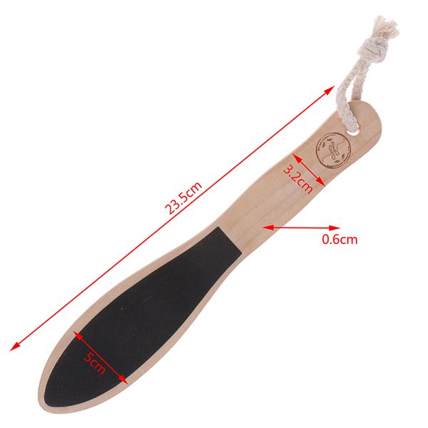 

1pcs foot file callus dead skin remover pedicure portable sandpaper wood+sandpaper handle pedicure tools callus remover