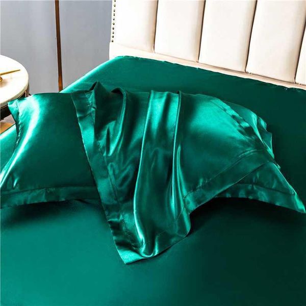 

pillow case emulation silk satin pillowcase 1pc 48cmx74cm various colors to choose