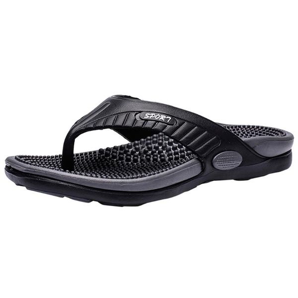 

slippers eva men's summer beach sandals soft men shoes chanclas hombre male slides light flip flops puntoufle homme#118, Black
