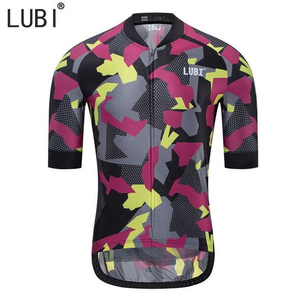 

racing jackets lubi 2021 breathable pro cycling jersey summer mtb clothes short sleeve bicycle clothing ropa bike sports we, Black;red