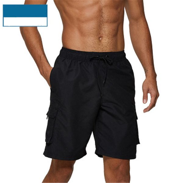 

mens solid colors beach shorts fashion trend breathable drawstring shorts swimwear summer male new waterproof sports casual short pants