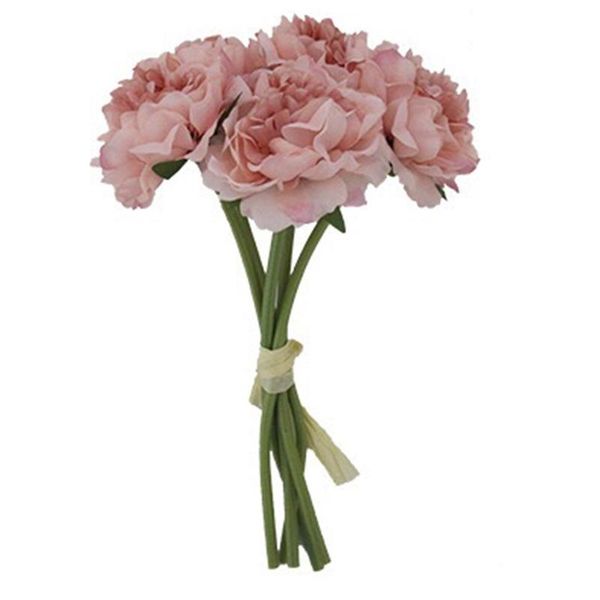 

decorative flowers & wreaths pink hydrangea artificial bouquet handkerchief flower bloom peony fake home decoration