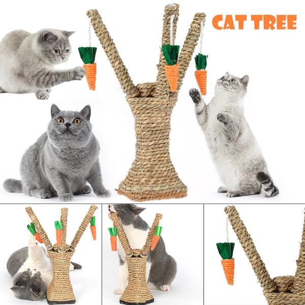 

cat toys wall-mounted scratch board sisal climbing frames scratches tree cats protect furniture gravel scratc
