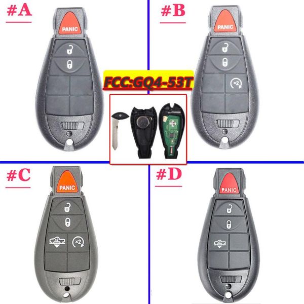 

alarm systems xnrkey 433mhz pcf7961a / 4a chip gq4-53t 3/4/5 btn remote key fobik fob for jeep cherokee dodge ram 1500 2500 3500 4500
