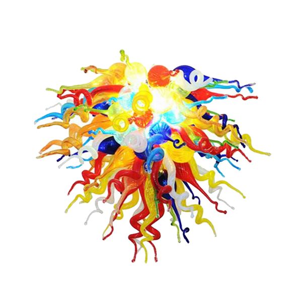 

pretty led pendant lamps modern home decorations edison light 100% mouth blown borosilicate multicolor hand blown glass chandelier lighting